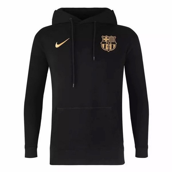 Hoodies Barcelona 2020-21 Schwarz Fussballtrikots Günstig